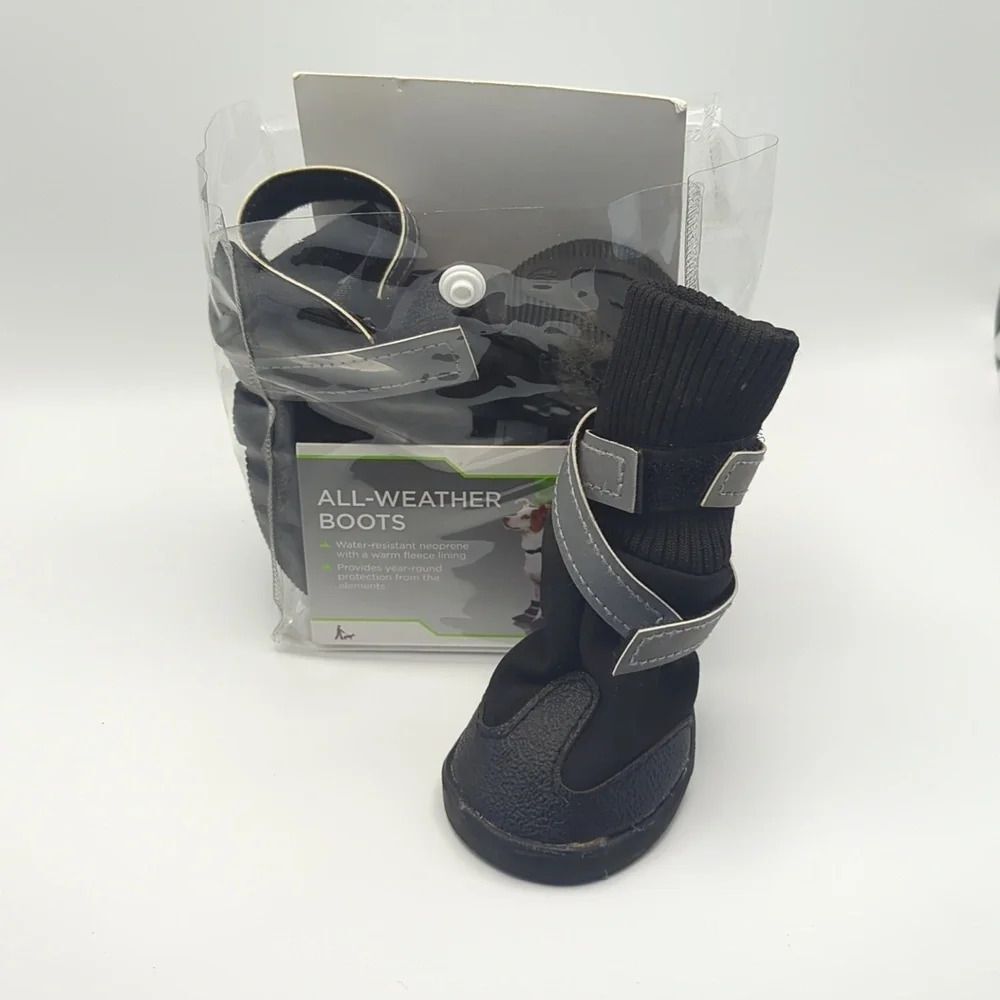 NEW - GOOD2GO NEOPRENE All Weather Dog Boots Size M Black